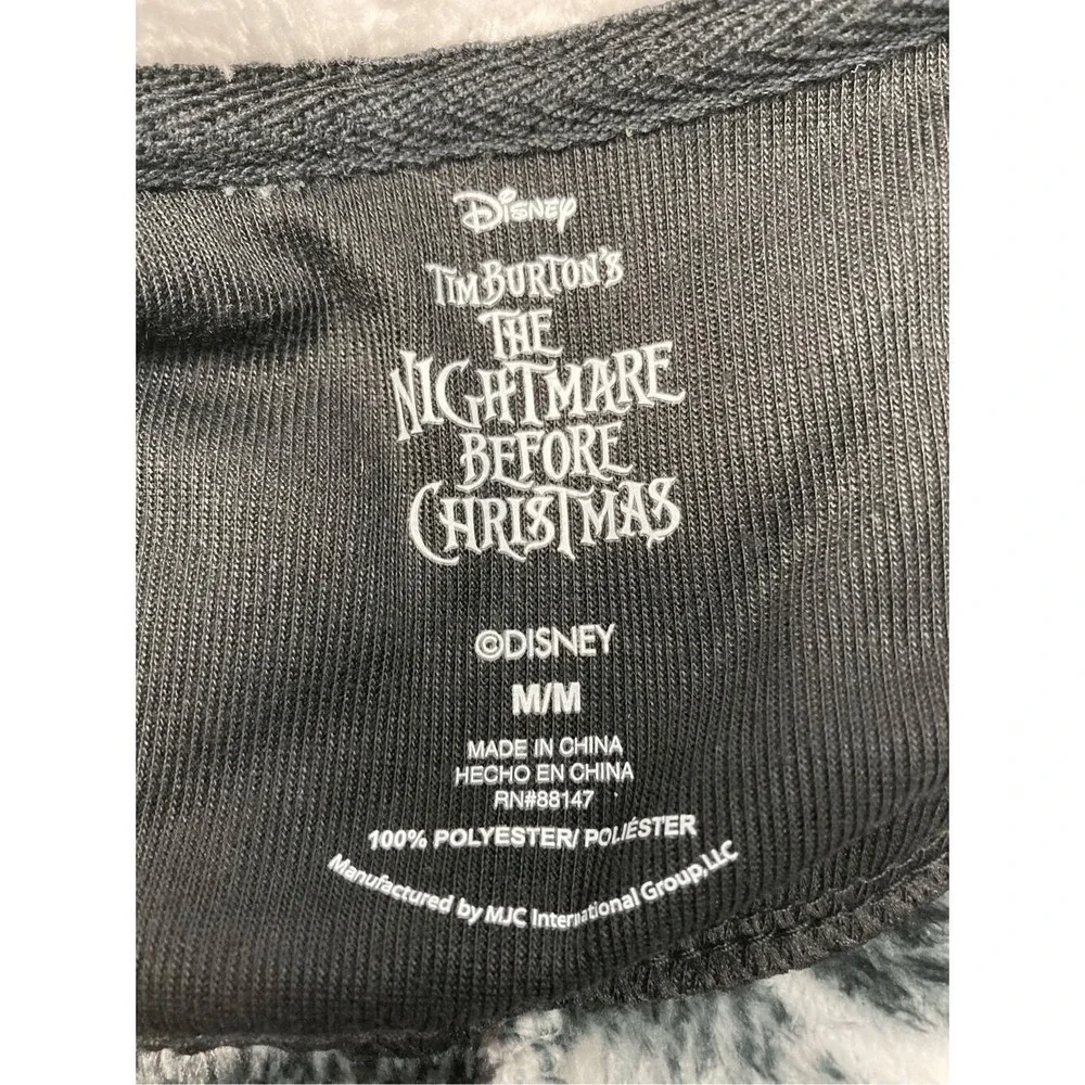 Disney‎ Men's Nightmare Before Christmas Jack Skellington Pajamas Union Suit M - Picture 5 of 10